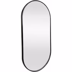 Miroir mural ovale Ce miroir moderne et stylé peut devenir un ornement du couloir, de la chambre, de la salle de bain ou là o ...