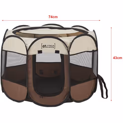 Clôture portable pour petits animaux Ce parc de forme octongonale offre un espace spacieux pour la détente ou le jeu. L'enclo ...