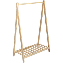 Helloshop26 - Portemanteau niveau de rangement pin 125 x 86 x 38 cm naturel