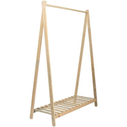 Helloshop26 - Portemanteau niveau de rangement pin 148 x 106 x 38 cm naturel