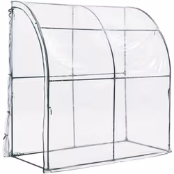 Serre de jardin Cette serre de jardin adossée peut être montée facilement. Elle offre une protection efficace à vos fleurs et ...