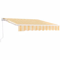 Store banne rétractable manuel Le store banne à bras articulé offre une protection parfaite contre les rayonnements de soleil ...