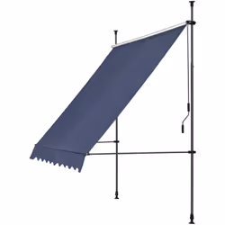 Auvent rétractable Ce store banne manuel est un choix parfait pour ombrager votre terrasse ou balcon. Une solution téléscopiq ...