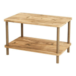 Table basse rectangulaire 43 x 70 x 44 cm effet bois