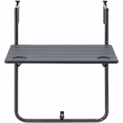 Table de balcon suspendue Cette petite table rectangulaire vous offre une surface de rangement pratique au balcon ou sur la t ...