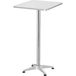 Helloshop26 - Table de bistrot carrée à hauteur réglable 75 cm / 115 cm