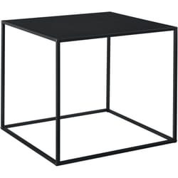 Table console en métal 50 x 55 x 55 cm noir mat