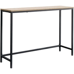 Table console 80 x 100 x 30 cm noir et effet bois