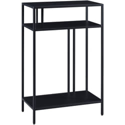 Table console métal 85 x 55 x 30 cm noir