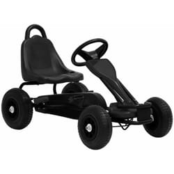 Helloshop26 - Kart à pédales avec pneus 90 x 50 x 51 cm fer et plastique noir