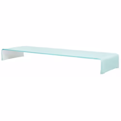 Ce support TV pratique est doté d'une construction en verre trempé. Le design élégant et profilé de ce meuble TV raffiné ajou ...