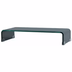 Ce support TV pratique est doté d'une construction en verre trempé. Le design élégant et profilé de ce meuble TV raffiné ajou ...