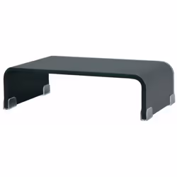 Ce support TV pratique est doté d'une construction en verre trempé. Le design élégant et profilé de ce meuble TV raffiné ajou ...