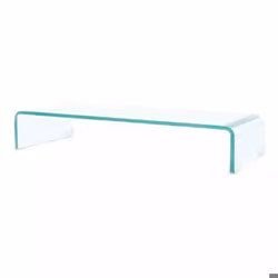 Meuble TV - Design - 80 cm - Verre trempé - Support pour moniteur - Contemporain