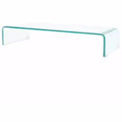 Ce support TV pratique est doté d'une construction en verre trempé. Le design élégant et profilé de ce meuble TV raffiné ajou ...