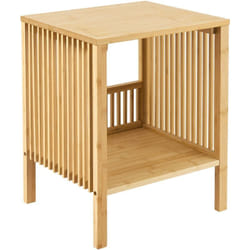 Table d'appoint bambou 50 x 38,5 x 33 cm naturel