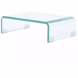 Ce support TV pratique est doté d'une construction en verre trempé. Le design élégant et profilé de ce meuble TV raffiné ajou ...