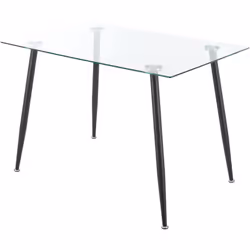 Table de salle à manger en verre Notre table en verre peut servir de table à manger pour 4 personnes dans le salon ou dans un ...