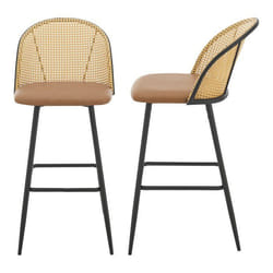 Lot de 2 tabourets de bar 102 x 44 x 63 cm marron