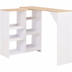 Notre table de bar est le choix parfait pour les pièces où l'espace est un peu limité en raison de sa tablette amovible. Son ...
