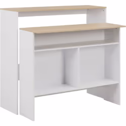 Cette table de bar est à la fois fonctionnelle et élégante, ce qui en fera un supplément pratique et captivant à votre intéri ...