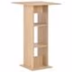 Table haute mange debout bar bistrot 110 cm chene beige