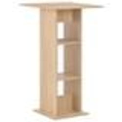 Table haute mange debout bar bistrot 110 cm chene beige