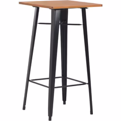 Cette table de bar au design contemporain ajoutera une touche chic à votre cuisine ou votre salle à manger. Le dessus de tabl ...