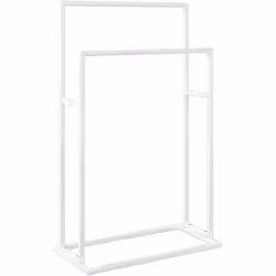 Maximisez l'espace dans votre salle de bain tout en ajoutant des looks élégants avec ce porte-serviettes sur pied ! Matériau  ...