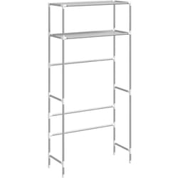 Helloshop26 - Support de rangement 2 niveaux sur la machine à laver gris fer