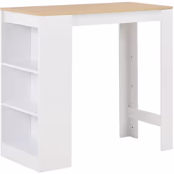 Cette table de bar est le choix parfait pour les petits appartements ou pour les endroits où l'espace est un peu limité. Son  ...