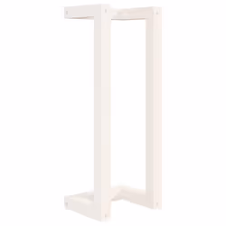 Porte serviette - Blanc - Bois de pin massif - 23x18x60 cm - Design mural - Style scandinave