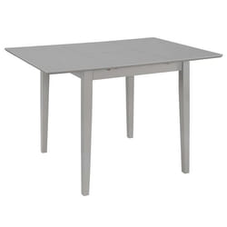 Table de salon salle a manger dîner design extensible gris 80 120 cm mdf