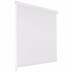 Store roulant de douche - Blanc - 120 x 240 cm - Résistant à leau - Séchage rapide - Facile à monter