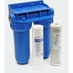 Bloc charbon actif avec support mural inclus double 20.67mm (1/2")