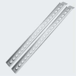Lot de 2 rampes de chargement multi-usage pliante aluminium rail collision 160 cm jusqu'a 364 kg gris