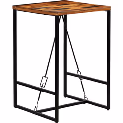Cette table de bar a un style industriel et apportera une touche distinctive à votre cuisine, salle à manger, à vos bars, caf ...