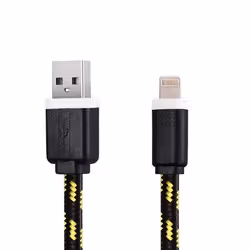Cable Tressé 1m pour IPHONE X Chargeur Connecteur Lighting USB APPLE Tissu Tissé Lacet Fil Nylon - Couleur:NO