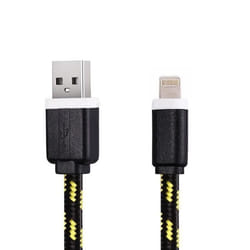 Cable Tressé 1m pour IPHONE X Chargeur Connecteur Lighting USB APPLE Tissu Tissé Lacet Fil Nylon - Couleur:NO