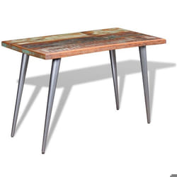 Table de salon salle a manger design Bois de recuperation 120 x 60 x 76 cm