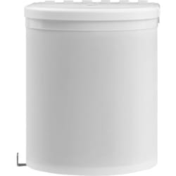Poubelle intégrée de cuisine plastique 12 litres blanc