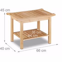 Ce banc en bambou est un meuble de salle de bain très élégant pour votre intérieur. La couleur claire du bois se fond facilem ...