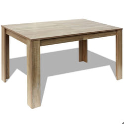Table de salon salle a manger design 140 cm chene