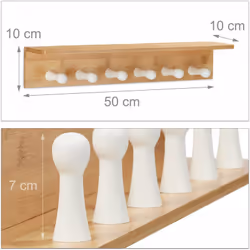Porte-serviettes intemporel et pratique à fixer au mur de votre salle de bain, cuisine ou encore dans votre entrée ou couloir ...