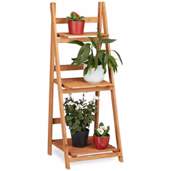 Cet escalier pour plantes offre de la place pour déposer vos différents pots de fleurs et plantes et décorer votre pièce de m ...