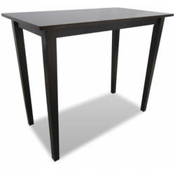Helloshop26 - Table haute mange debout bar bistrot en bois marron