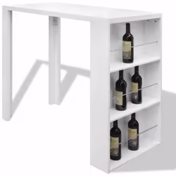 Cette table de bar à haute brillance est l'alternative parfaite pour les petits appartements ou lorsque l'espace est un peu l ...