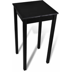 Helloshop26 - Table haute mange debout bar bistrot noir mdf 107 cm