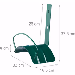 Ce porte-tuyau est un accessoire très utile dans votre jardin, il vous permet en effet d’enrouler votre tuyau d’arrosage de m ...