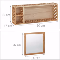 Ce meuble pour la salle de bain est très pratique car il combine à la fois un miroir coulissant et divers compartiments de ra ...